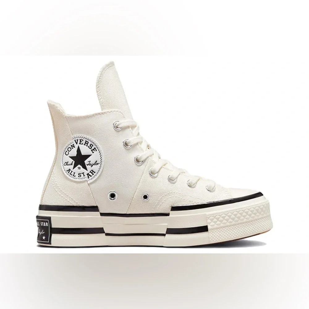 New Converse Chuck 70 Plus High 'Egret' A00915C Women’s Size 8.5 - Picture 2 of 6
